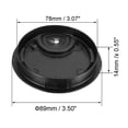 thumbnail image 2 of Uxcell 3-1/8 pulgadas Cubierta de Agujero de Cable Grommet de Escritorio para Organizador de Cables Aleación de Zinc Negro 2pcs, 2 of 4