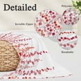 thumbnail image 3 of Red Body Pillow Covers 20"x60", Polka Dots Watercolor Abstract Art Soft Brushed Microfiber Breathable Throw Pillow Covers, Pillowcase with Zipper for Couch Sofa Bedroom Living Room, 3 of 9