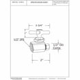 thumbnail image 4 of Westbrass D1081X-07 Straight Stop with .5 in. IPS Inlet and Cross Handle - Satin Nickel, 4 of 4