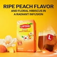 thumbnail image 4 of Lipton Peach Paradise Tea Bags, Fruit & Herbal Tea, Caffeine Free, 20 Count, pack of 4, 4 of 10