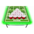 thumbnail image 3 of Party Pong 8-Foot Professional Beer Pong Table with Cup Holes and Color Changing LED lights - Football Edition, 3 of 8