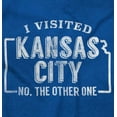 thumbnail image 2 of I Visited Kansas City Funny Souvenir Plus Size Crewneck Graphic Tee Shirt Brisco Brands 2X, 2 of 5