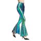 thumbnail image 1 of Women's Flared Pants Mermaid Wide Leg Pants Hippie Metallic Pants XinmuL, 1 of 4