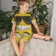 thumbnail image 4 of Balery Smiling With Sunglasses Conjunto de Pijama Infantil de Manga Corta con Estampado – Ropa de Dormir de Algodón Suave-Large, 4 of 6