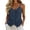 Navy, variant on Womens Camisole Sleevelessp Tank Tops Button down V Neck Spaghetti Strap Cami Summer Going out Tee Shirts