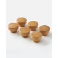 thumbnail image 1 of Colección de pomos de madera para muebles CUT & PACK | Adecuado para varios gabinetes | Tornillos incluidos | 1,56 pulgadas (40 mm) de diámetro - Paquete de 6 | Broncearse, 1 of 8
