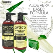PURA DOR Advanced Therapy System - Biotin Shampoo & Conditioner Set (16oz x 2)