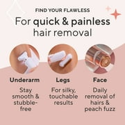 Finishing Touch Flawless Bikini Shaver and Trimmer Hair Remover for Women, Dry Use Electric Razor, Personal Groomer for Intimate Ladies Shaving, No Bump, Smooth Shave