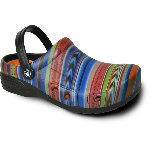vangelo Professional Slip Resistant Clog Women and Men Work Shoe Nurse Shoe Chef Shoe RITZ MULTI COLOR-1