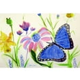 thumbnail image 3 of Betsy Drake Betsys Blue Morpho 18 X 26 Inch Doormat, 3 of 3