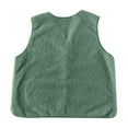 thumbnail image 3 of WTOBBY Women's Lamb Wool Vest, Short Winter Plush Tank, Casual Fashion Outerwear, Cozy Fleece Lining, Button Front Design, Perfect for Layering in Cold Weather,Green S, 3 of 3