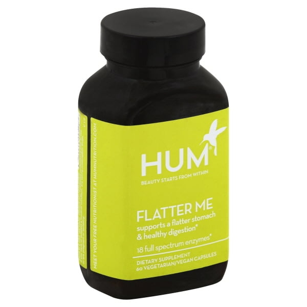 HUM Flatter Me Digestive Enzymes Amylase Lipase & Bromelain Enzymes