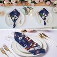 thumbnail image 3 of 250 Anniversary USA Flag Cloth Napkins, Blue American Flag 250 Fireworks Washable and Reusable Dinner Napkins Set of 2, Table Napkin for Kitchen Party Birthday Wedding Hotel Housewarming 20"x20", 3 of 9