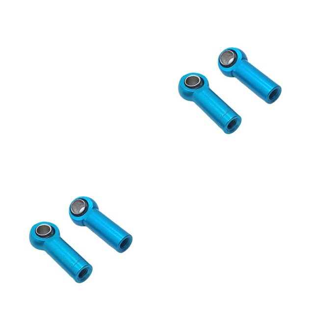 Tholdsy Accesorio de actualización de soporte de cabeza de bola de 2 uds, extremos de barra de amarre de hilo inverso positivo de Metal, pieza Azul 2piezas