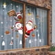 thumbnail image 2 of Farfi 1 Juego de pegatinas de cristal llamativas y fuertes pegajosas, pegatinas de pared con temática navideña de Pvc, decoración para el hogar, 2 of 5