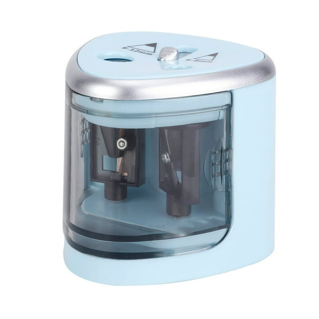 Multi-functional Automatic Electric Pencil Sharpener Battery Operated with 2 Holes(6-8mm / 9-12mm)Pink