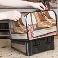 thumbnail image 6 of Rateoe Stylish High Heels On Books Pattern Toaster Covers 4 Slice Wide Slot,Bread Machine Cover,Bread Dust Cover & Fingerprint Protection,Appliance Covers, 6 of 6