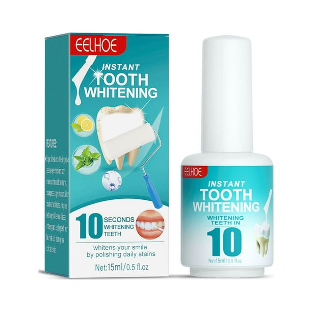 Pintura para dientes, pintura para blanquear los dientes instantánea, pintura para blanquear los dientes instantánea, quitamanchas para blanquear los dientes, esmalte de dientes tenso 15 ml