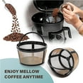 thumbnail image 3 of ZWP 4 Cup Basket Style Coffee Filter Reusable Coffee Filter 304 Stainless Steel Filter Coffee Replacement Coffee, 3 of 5