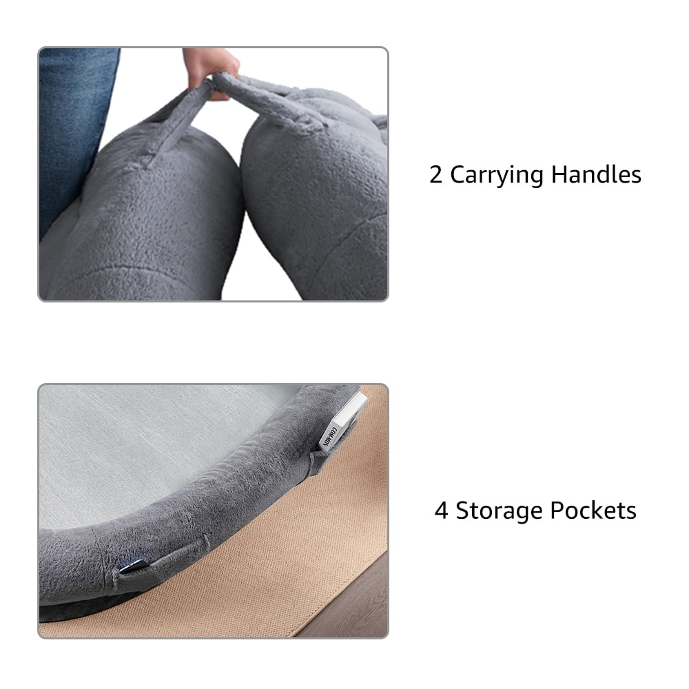 unipaws Cooling Human Dog Bed for Adult, All Season Summer Winter Giant Extra Large Human Size Pet Bed with Removable Cooling Pad