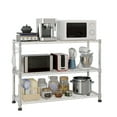 thumbnail image 3 of Zimtown 5-Shelf Storage Rack, Adjustable NSF Wire Shelves with Wheels for Garage Storage Organizer Chrome, 59''L x 18''W x 71''H, 2500 lbs Capacity, 3 of 9
