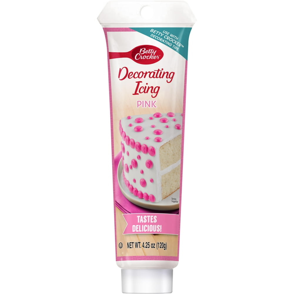 Betty Crocker Decorating Icing Tube, Pink, 4.25 Ounces