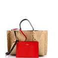 thumbnail image 2 of Pre-Owned VLogo Escape Tote Straw Medium By Rebag, 2 of 9