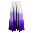 thumbnail image 4 of Maoxin Women Skirt Women's Casual Flowers Printed line Elastic Waist Skirt ,Purple,L, 4 of 5