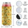 thumbnail image 4 of 2 Pieces Can Cooler Sleeves Insulated Collapsible Can Sleeves Sunflower Farmhouse Soda Beer Can Covers for Bulk for Soda, 4 of 4
