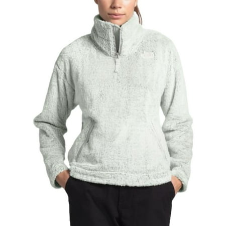 The North Face Women's Jacket Warm Furry Fleece Pullover Long Sleeve Coat, Tin Grey, S