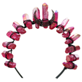 thumbnail image 1 of Diadema de corona de tiara de cristal crudo, tocado de bruja de diosa de luna de diamantes de imitación de cuarzo negro para mujeres y niñas MFZFUKR CPB-DE-LYY941-2, 1 of 5