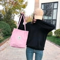 thumbnail image 2 of Stylago Women's Corduroy Tote Bags Foldable Lightweight Shoulder Bag with Button Ladies Shopping Handbags Work Undrarm Purse Pink, 2 of 6
