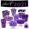 Purple Graduation Class of 2024 Candy Buffet