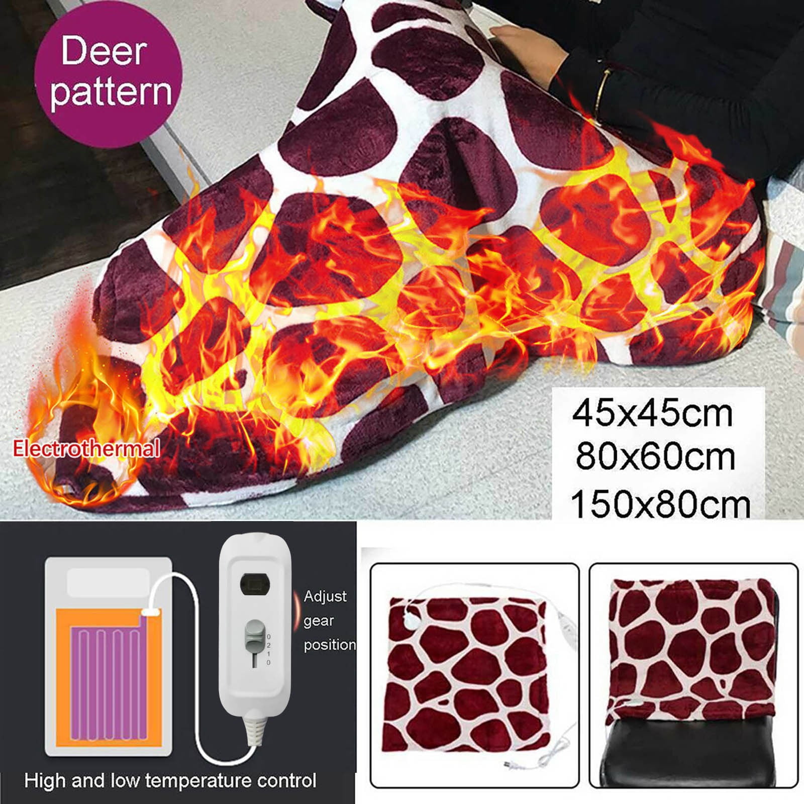 King Size Christmas Bedding,Christmas Tree Quilt,Soft Flannel Electric Heated Winter Blanket Blanket Electric Heated Soft