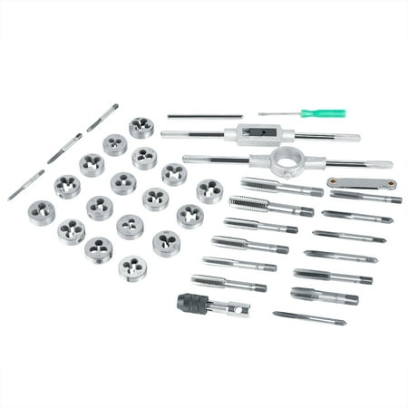 

Tebru Tap and Die Set 40Pcs M3-M12 Screw Nut Tap and Die Set with Wrenches and Thread Gauge Heavy Duty Hand Tools Thread Tap