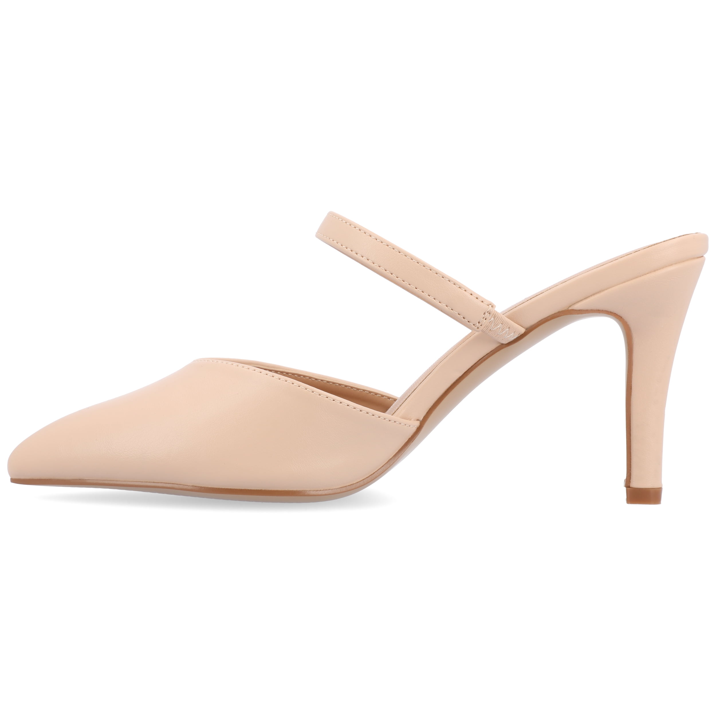 Journee Women's Yvon SuperNatural Shades Pointed Toe Mule Pumps