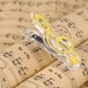 thumbnail image 4 of Plástico Nota Musical Carta Clip Papel Hoja Piano Soporte Resorte () Amarillo, 4 of 6