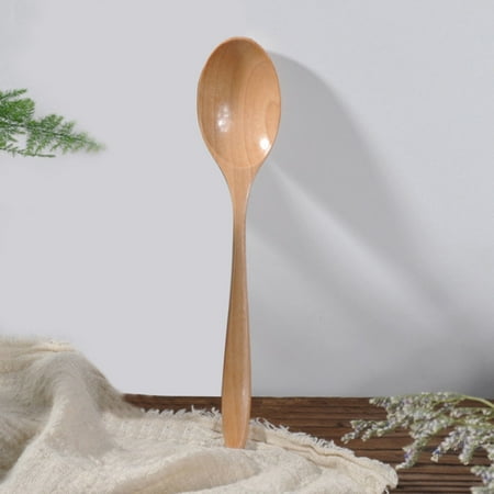 

Wooden Spoon Fork Bamboo Kitchen Cooking Utensil Tools Soup-Teaspoon Tableware