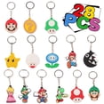 thumbnail image 1 of Juego de llaveros con temática de Mario, 28 piezas, artículos de fiesta, regalo para niños, 1 of 5