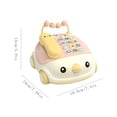 thumbnail image 4 of Toys Telephone Childen Toy Learning Toy Pre-Educational Multifunctional Kids Plaything  Pink, 4 of 10
