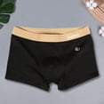 thumbnail image 4 of sunsanly Men Boxers Bulge Pouch Thin Mid Waist Soft Breathable High Elasticity Solid Color Moisture-wicking Elastic Letter Print Men Underpants Daily Sport Underwear, 4 of 7