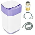 thumbnail image 3 of Spaco 8lbs Portable Fully Automatic Washing Machine with Drain Pump-Purple, Washer Spinner Portable Washing Machine, 3 of 11
