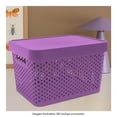 thumbnail image 4 of Caja con Tapa Plastic Trends Modelo Paris Capacidad 17Lts Color Morado 1 Pieza, 4 of 4