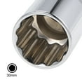 thumbnail image 4 of Uxcell 1/2" Drive 30mm Deep and Shallow 12-Point Socket Set, Metric, CR-V, 4 of 5