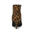 thumbnail image 2 of Unique Bargains Bottes à Talons Aiguilles à Imprimé Léopard pour Femmes, 2 of 8