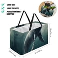 thumbnail image 2 of Whale Large Reusable Foldable Oxford Cloth Shopping Bag with Collapsible Bucket, Storage Box, and Laundry Bag, 2 of 7