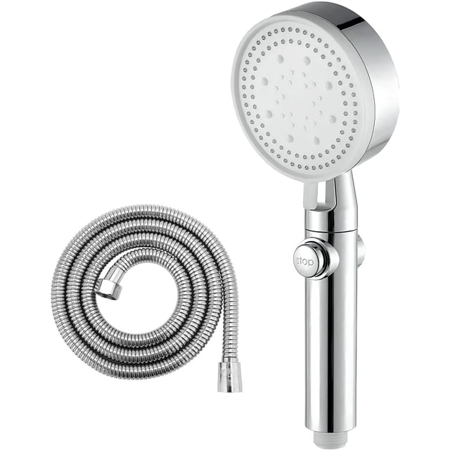 Cabezal de ducha que ahorra agua, múltiples modos de rociado para una ducha personalizada, interruptor de encendido y apagado, boquillas de limpieza táctil, fácil instalación, diseño desmontable,