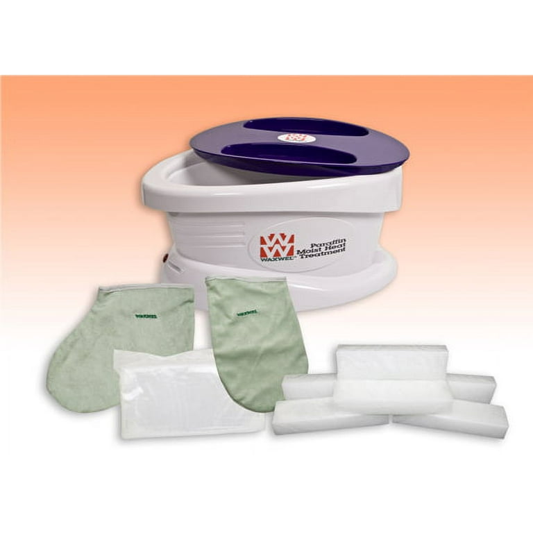 WaxWel Paraffin Bath - Standard Unit Includes: 100 Liners, 1 Mitt, 1 Bootie and 6 lb Peach Paraffin WaxWel Paraffin Bath - Standard Unit Includes: 100 Liners, 1 Mitt, 1 Bootie and 6 lb Peach Paraffin
