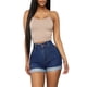 thumbnail image 5 of Pantalones Cortos De Mezclilla,Pantalones Cortos De Mezclilla para Mujer Pantalones Cortos De Mezclilla Elásticos De Alta Mujer Pantalones Cortos De Mezclilla De Verano Optimizados para La Excelencia, 5 of 8