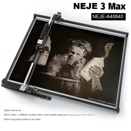 

NEJE 3 MAX A40640 Engraver Cutter 810X460mm DIY Engraving Cutting Machine APP Control